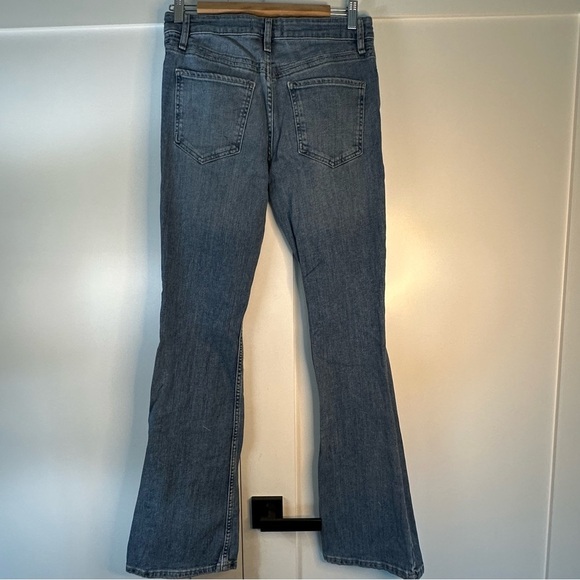 Free People We the Free Mid Rise Bootcut Distressed Jeans 28 6 flare stretch - Picture 2 of 8